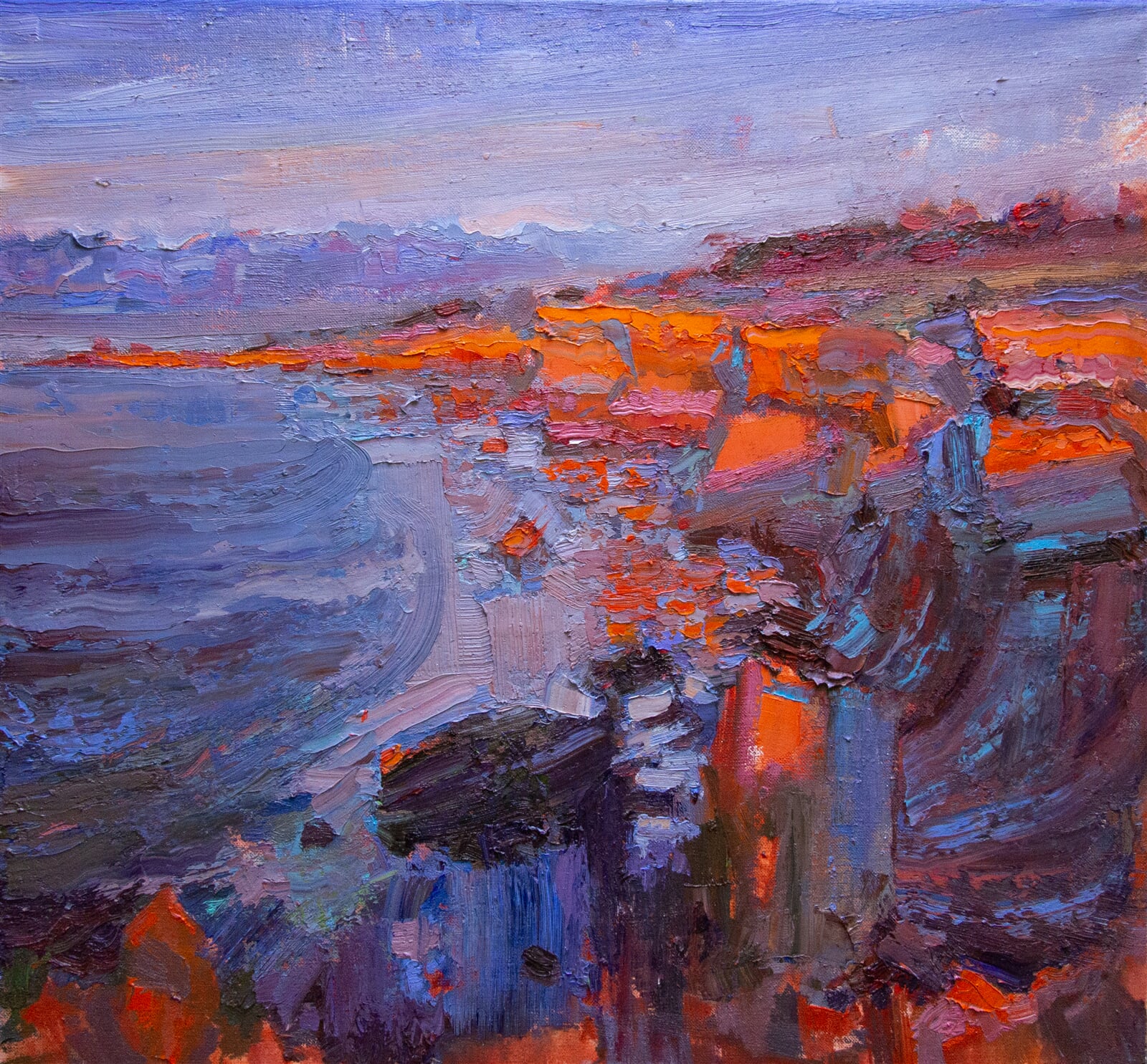 Adéla Topolová: Červené konce, 60 × 65 cm