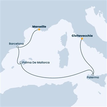 Trasa plavby CSM-MRS05A0N