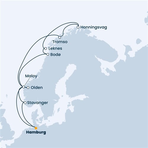 Trasa plavby CFA-HAM13A01