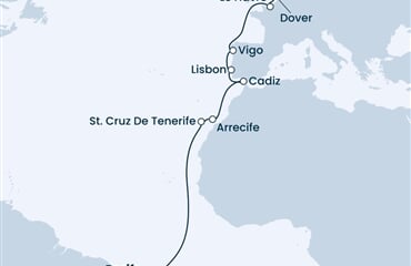 Costa Favolosa - Brazílie, Španělsko, Portugalsko, Francie, Velká Británie, ... (Recife)