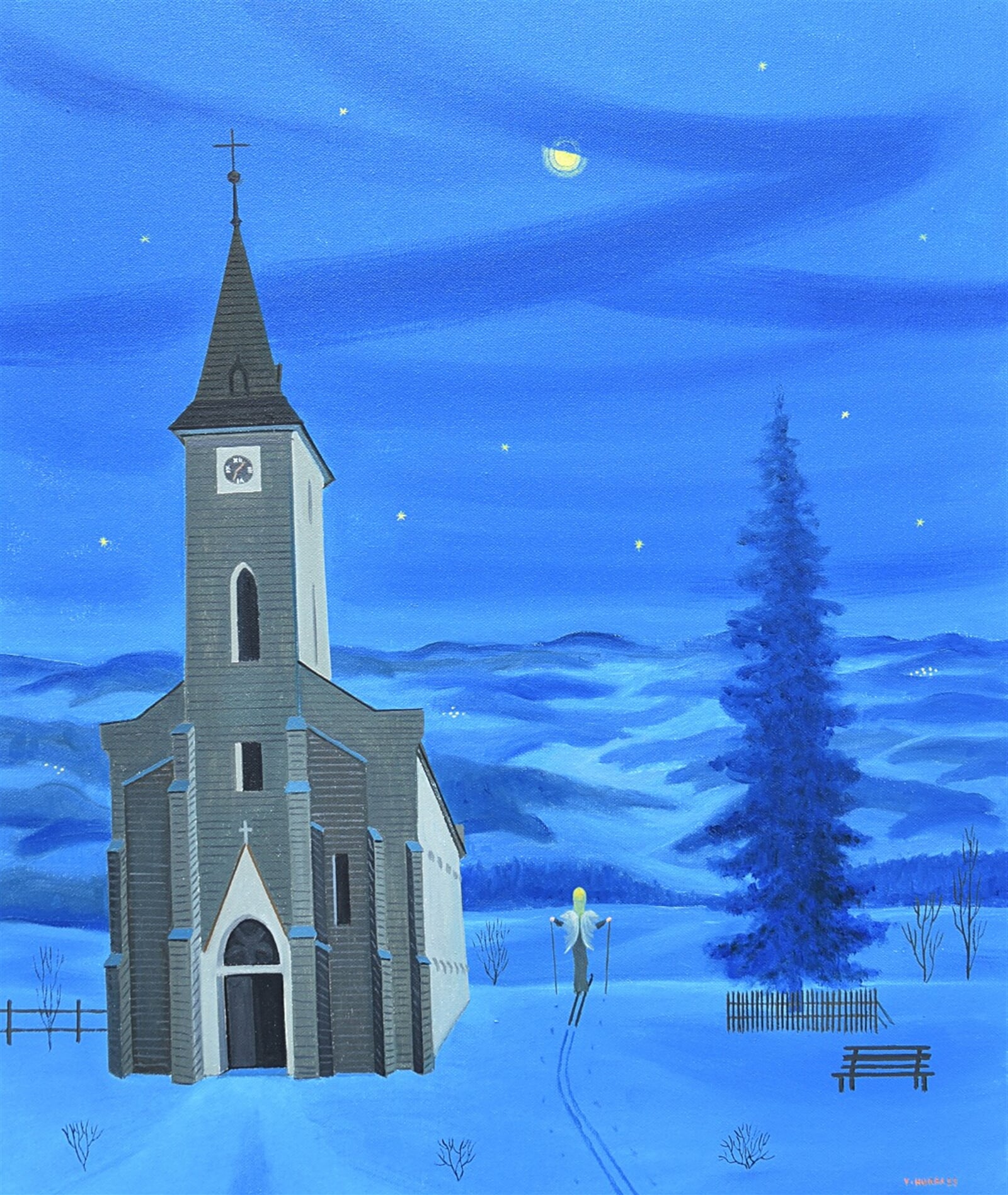 Valentin Horba: Kvilda, 60 × 50 cm