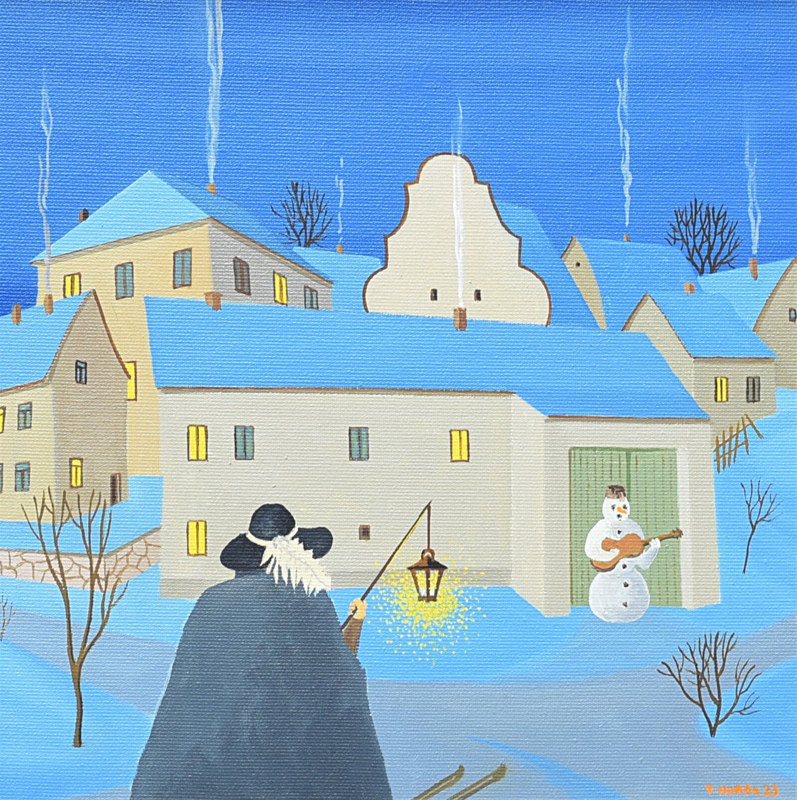 Valentin Horba: Štěkeň, 30 × 30 cm