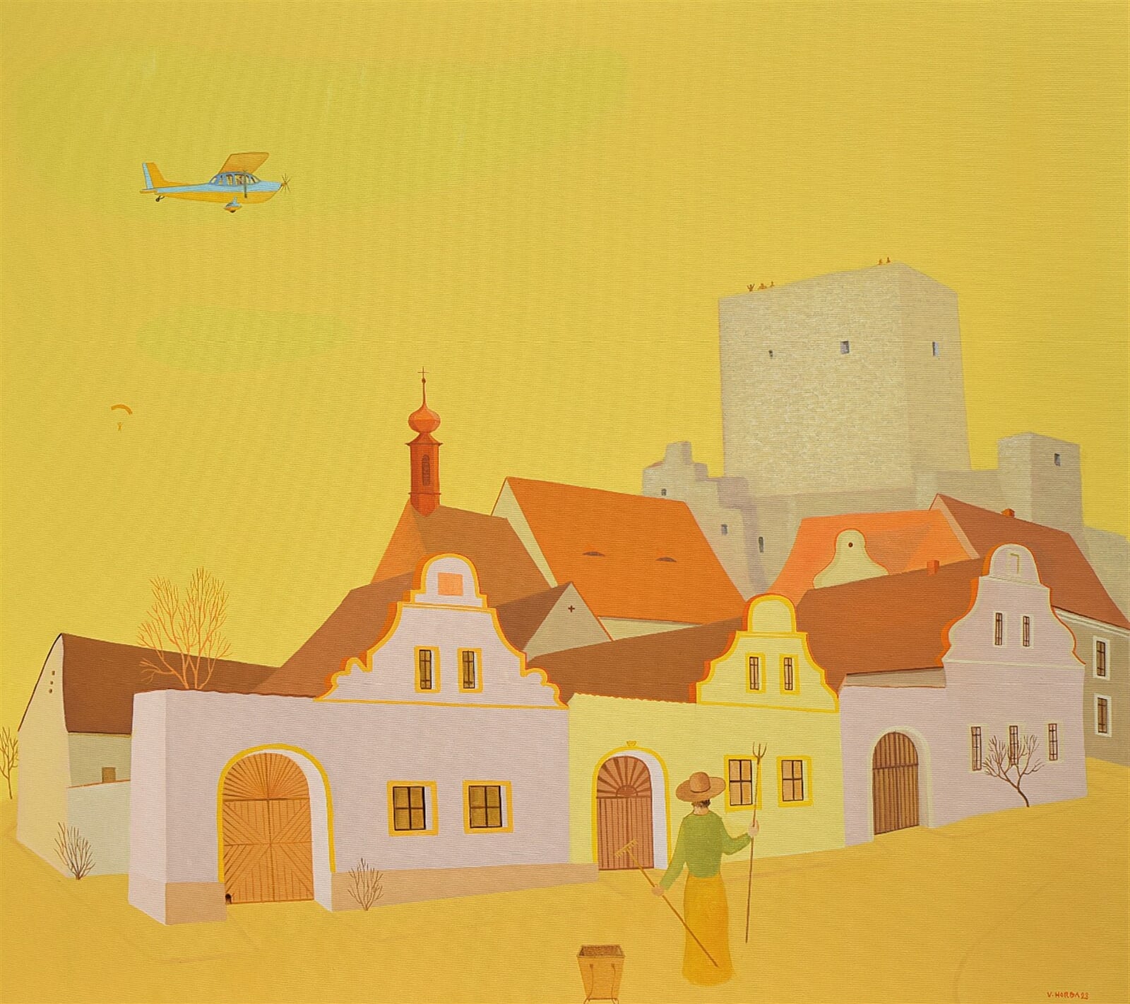 Valentin Horba: Rabí, 80 × 90 cm