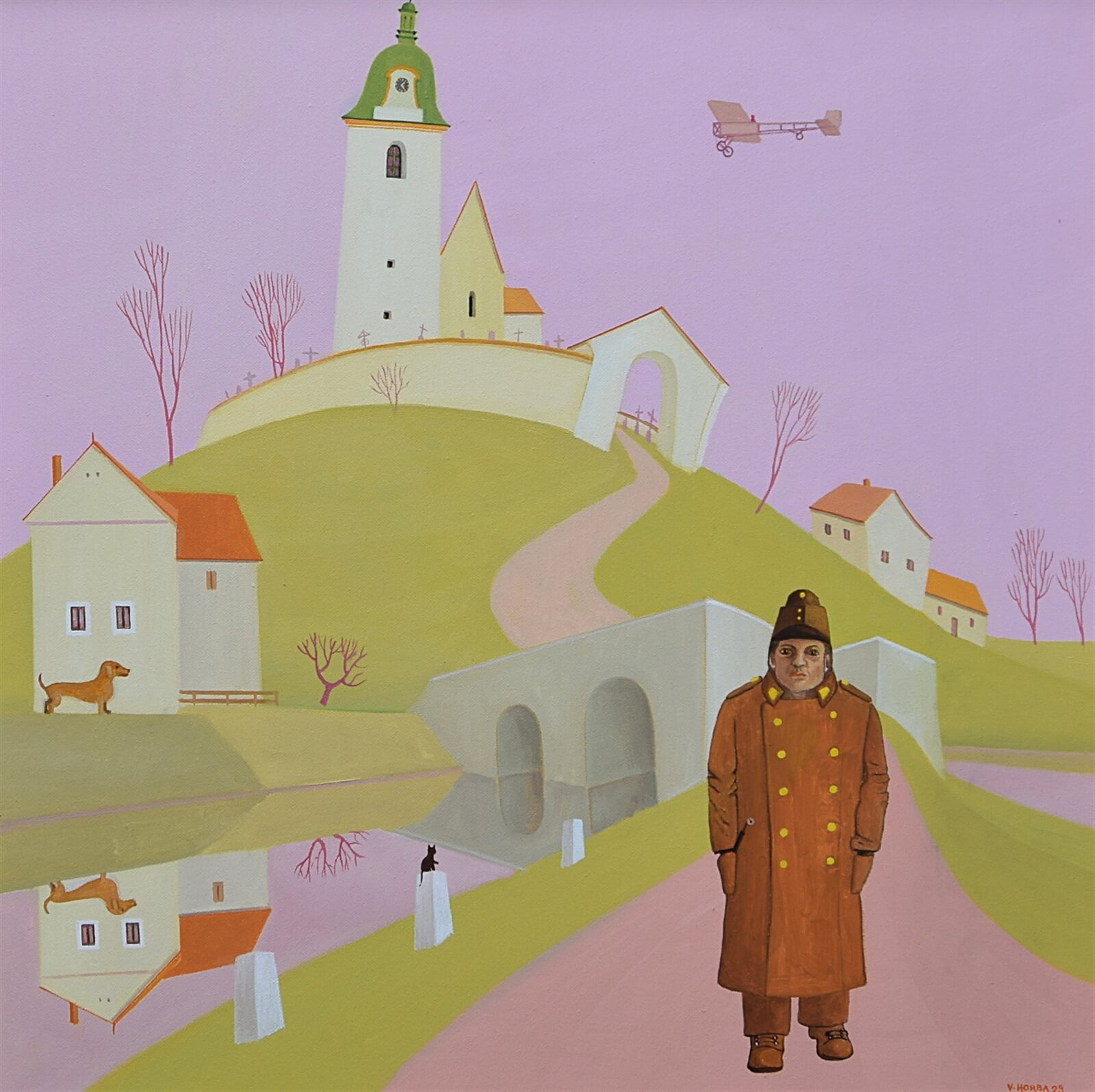 Valentin Horba: Jdu do Budějovic, 60 × 60 cm