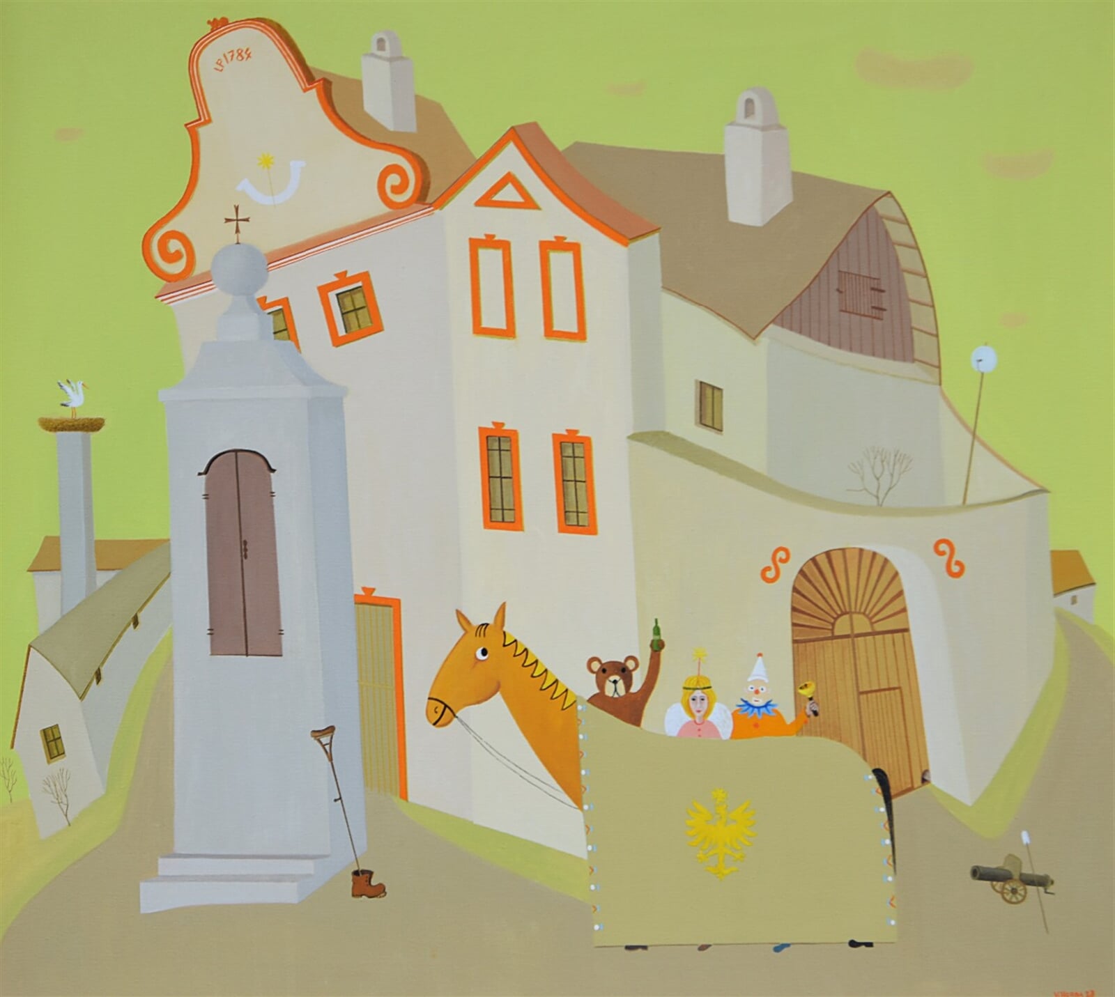 Valentin Horba: Masopust, 90 × 100 cm