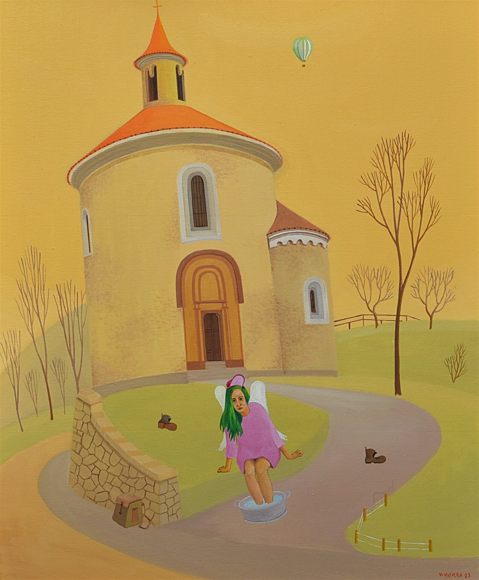 Valentin Horba: Bolení nohou, 60 × 50 cm