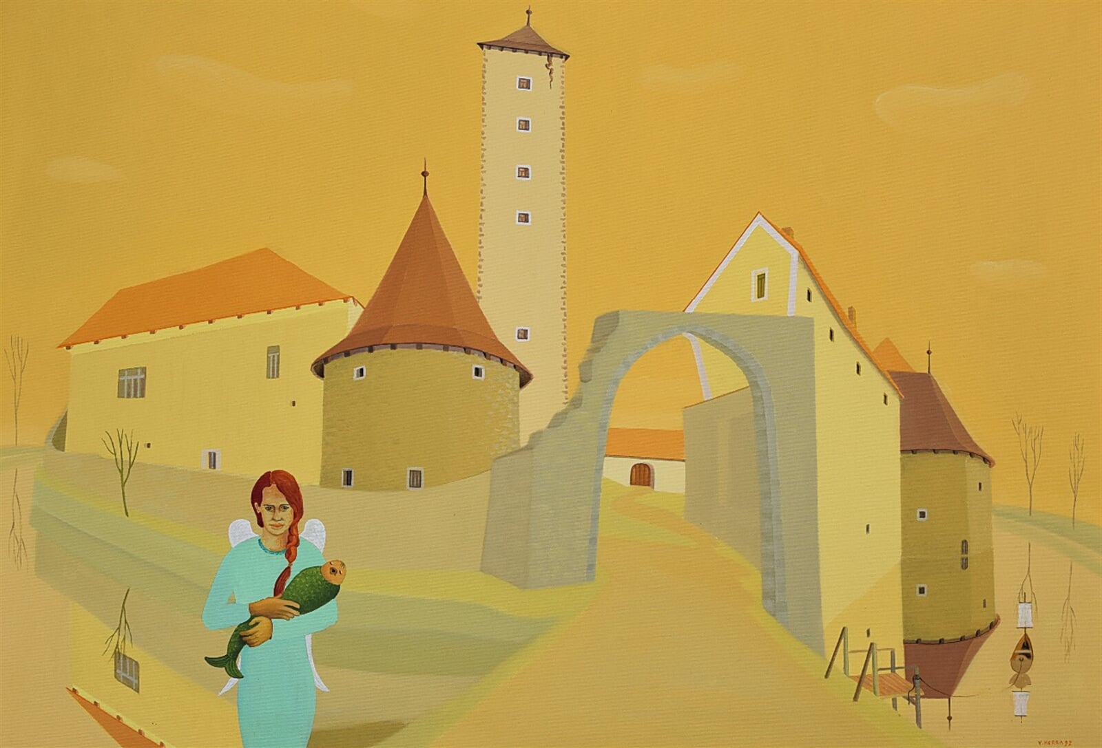 Valentin Horba: Do vody, 80 × 100 cm