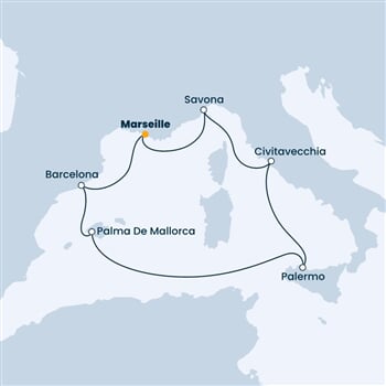 Trasa plavby CSM-MRS07A3D