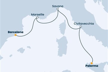 Costa Smeralda - Itálie, Francie, Španělsko (Palermo)