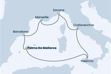 Costa Smeralda - Španělsko, Itálie, Francie (Palma de Mallorca)