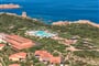 Panoramatický pohled, Isola Rossa, Sardinie