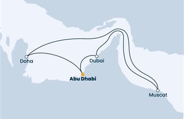 Costa Toscana - Arabské emiráty, Katar, Omán (z Abú Dhabí)