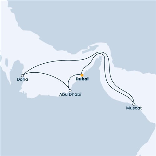 Trasa plavby CTO-DXB07A1J