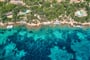 Letecký pohled, Palau, Sardinie