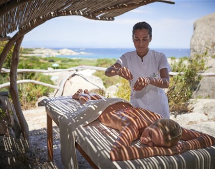 Masáže ve wellness centru LE THERMAE - Valle della Erica, Santa Teresa di Gallura, Sardinie