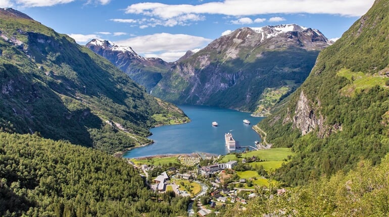 Geirangerfjord v Norsku