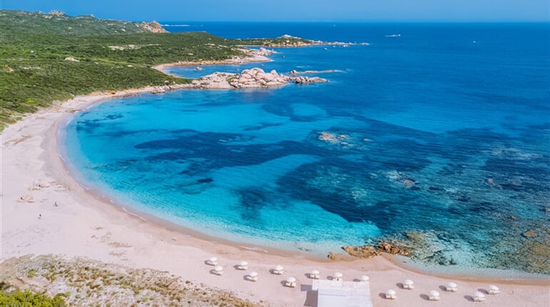 Pláž La Licciola, Santa Teresa di Gallura, Sardinie