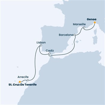 Trasa plavby CDI-GOA08A00