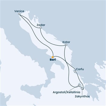 Trasa plavby CDE-BRI07A0L