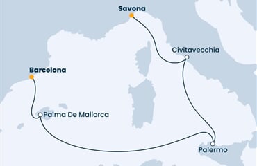Costa Smeralda - Španělsko, Itálie (z Barcelony)