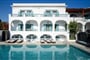 Hotel Armonia - Santorini: fotografie vybavení exteriérů a interiérů ubytování.