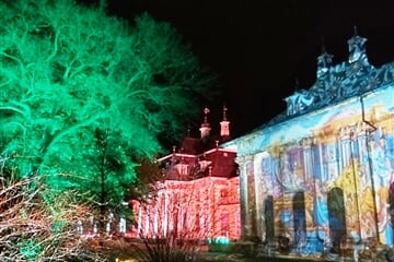 Adventní Drážďany - festival štol - světelné zahrady Pillnitz 2025