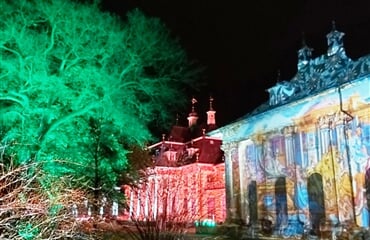 Adventní Drážďany - festival štol - světelné zahrady Pillnitz 2025