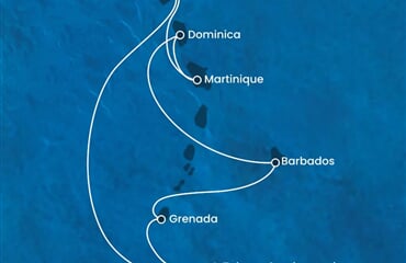 Costa Fortuna - Nizozemské Antily, Trinidad a Tobago, Dominika (Pointe-a-Pitre)