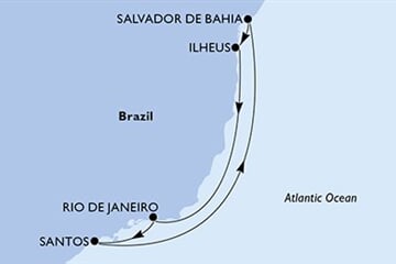 MSC Seaview - Brazílie (Santos)