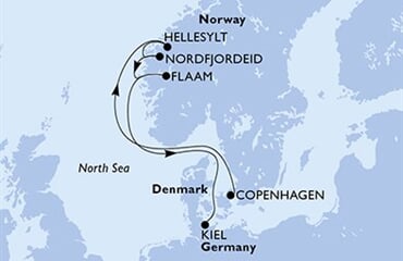 MSC Euribia - Dánsko, Norsko, Německo (z Kodaně)