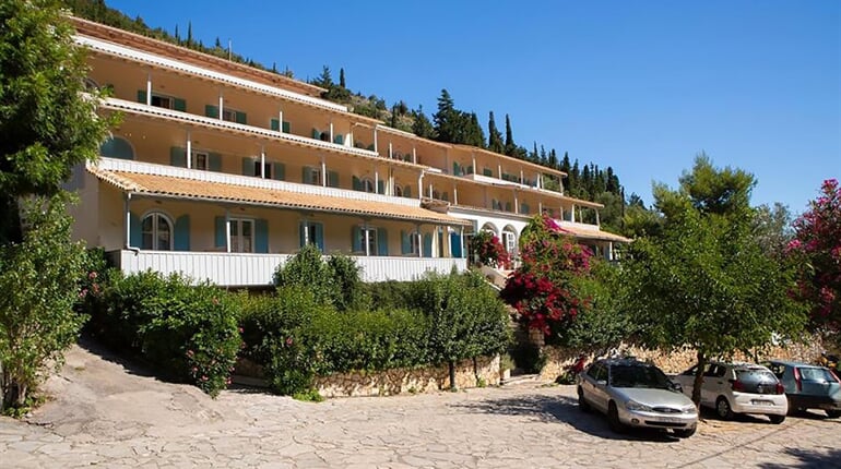 Hotel Odyssey: fotografie vybavení exteriérů a interiérů ubytování.