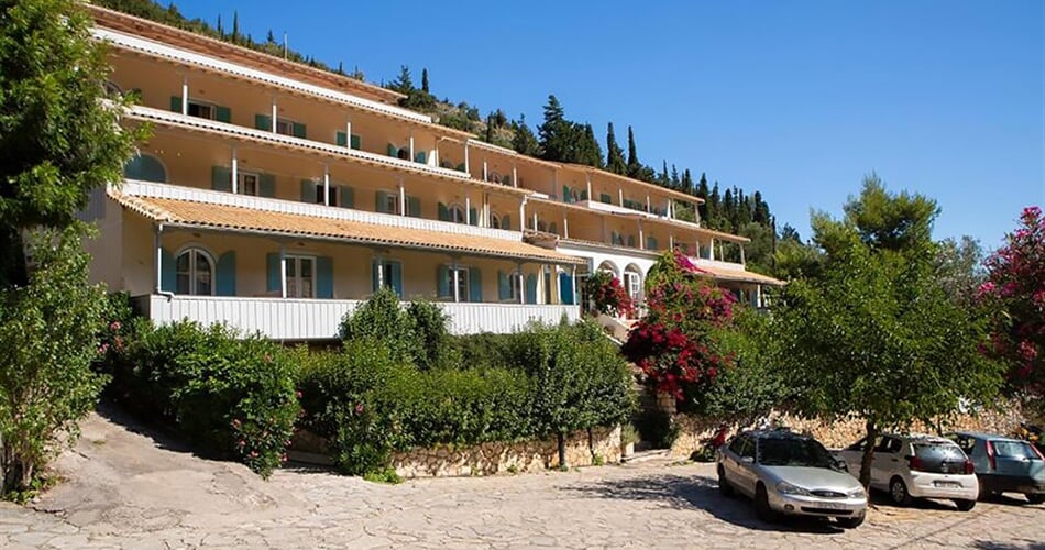 Hotel Odyssey: fotografie vybavení exteriérů a interiérů ubytování.