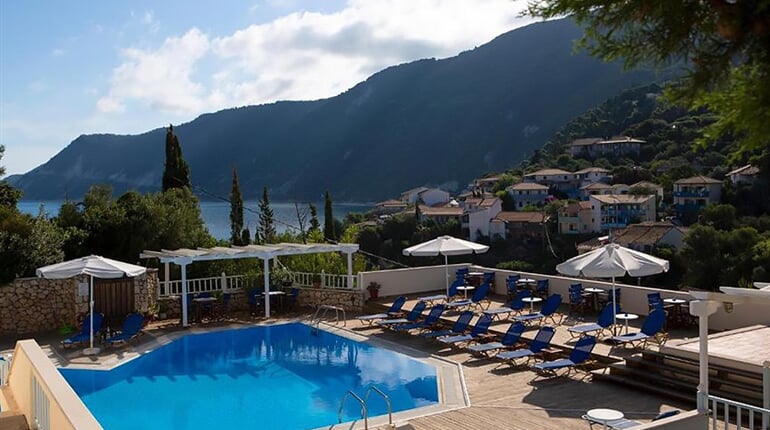 Hotel Odyssey: fotografie vybavení exteriérů a interiérů ubytování.