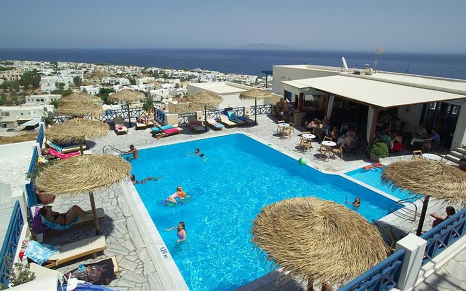 Aparthotel Aegean View - Santorini: fotografie vybavení exteriérů a interiérů ubytování.