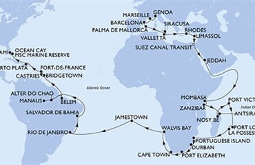 MSC Poesia - Itálie, Francie, Španělsko, Malta, Řecko, ... (z Janova)