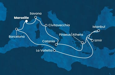 Costa Diadema - Francie, Itálie, Řecko, Turecko, Malta, ... (z Marseille)