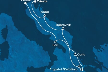 Costa Deliziosa - Itálie, Řecko, Chorvatsko (z Benátek)