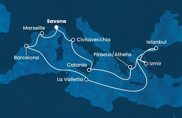 Costa Diadema - Itálie, Řecko, Turecko, Malta, Španělsko, ... (ze Savony)