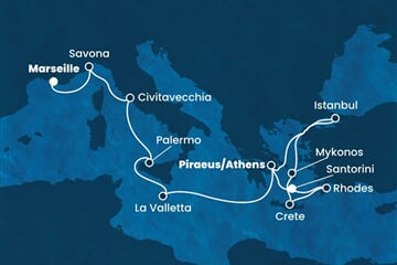 Costa Fortuna - Francie, Itálie, Malta, Řecko, Turecko (z Marseille)