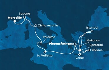 Costa Fortuna - Francie, Itálie, Malta, Řecko, Turecko (z Marseille)