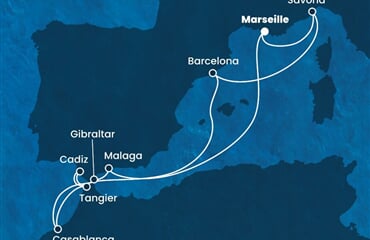 Costa Fascinosa - Francie, Itálie, Španělsko, Maroko, Velká Británie (z Marseille)