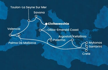 Costa Pacifica - Itálie, Francie, Španělsko, Řecko (z Civitavecchie)