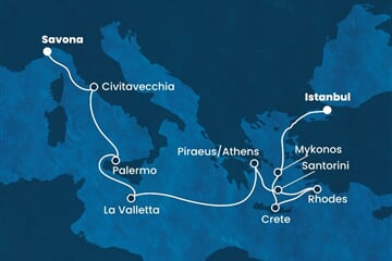 Costa Fortuna - Turecko, Řecko, Malta, Itálie (Istanbul)