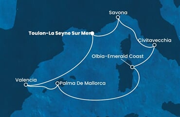 Costa Pacifica - Francie, Španělsko, Itálie (Toulon)
