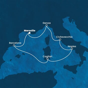 Trasa plavby CSM-MRS07A2P