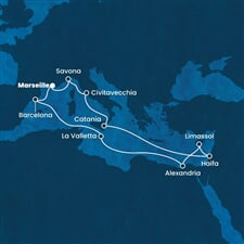 Costa Diadema - Francie, Itálie, Izrael, Kypr, Egypt, ... (z Marseille)