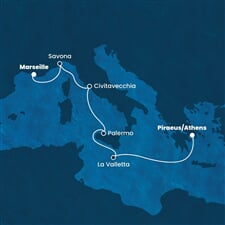 Costa Fortuna - Francie, Itálie, Malta, Řecko (z Marseille)