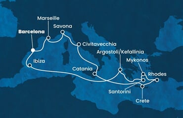 Costa Fascinosa - Španělsko, Francie, Itálie, Řecko (z Barcelony)