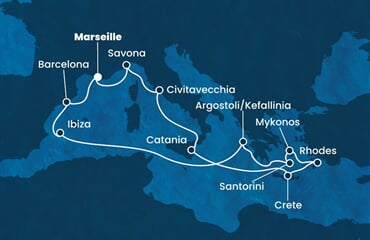 Costa Fascinosa - Francie, Itálie, Řecko, Španělsko (z Marseille)