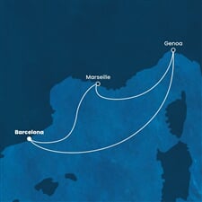 Costa Favolosa - Španělsko, Francie, Itálie (z Barcelony)